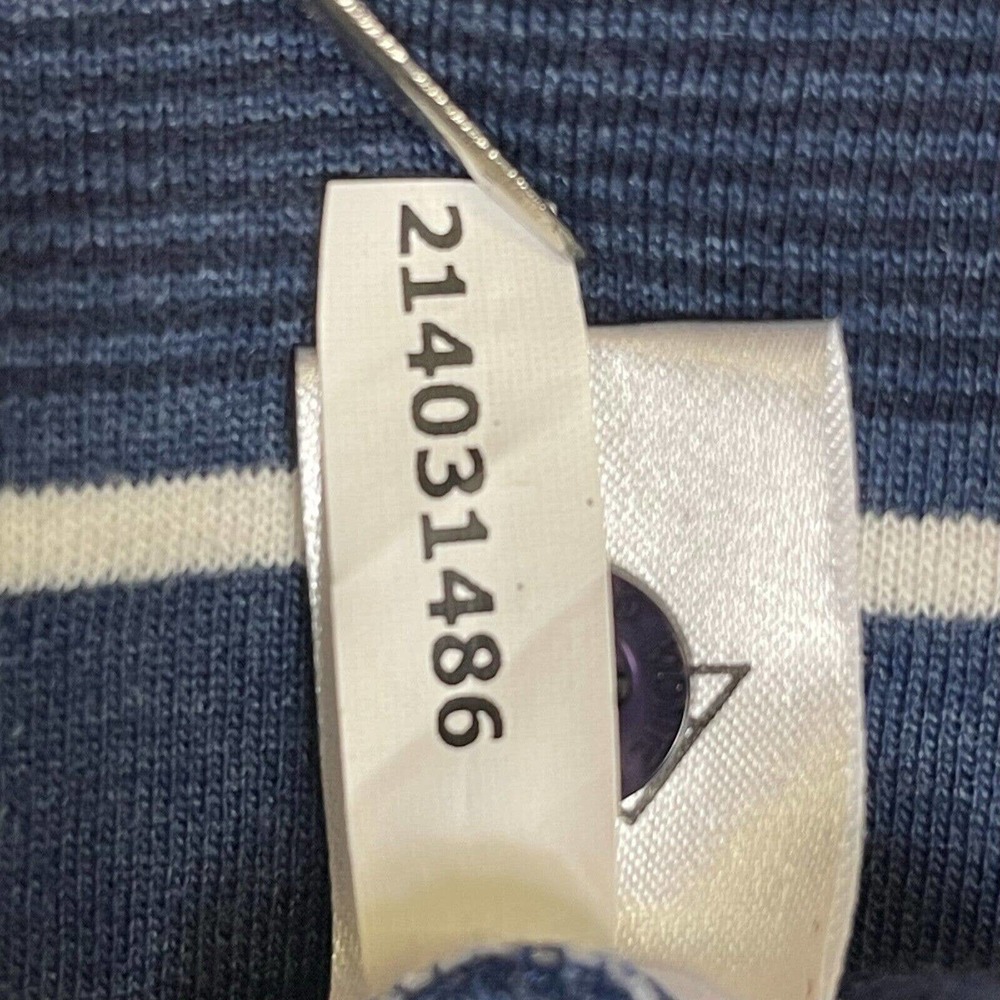 Monte Carlo Polo Club Pullover Sweater Mens M‎ Blue Striped Pocket Mock Neck NWT - Picture 11 of 13